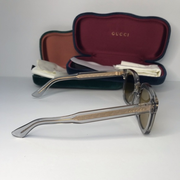 💯 - New Authentic ucci Brown Sunglasses GG0181S 004 50. - Picture 7 of 17